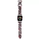 Apple Watch 38/40/41mm Hello Kitty Szilikon Tag Graffiti Szíj - Rózsaszín
