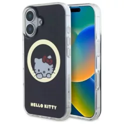 iPhone 16 fekete Hello Kitty IML Sweet Kitty Magsafe tok