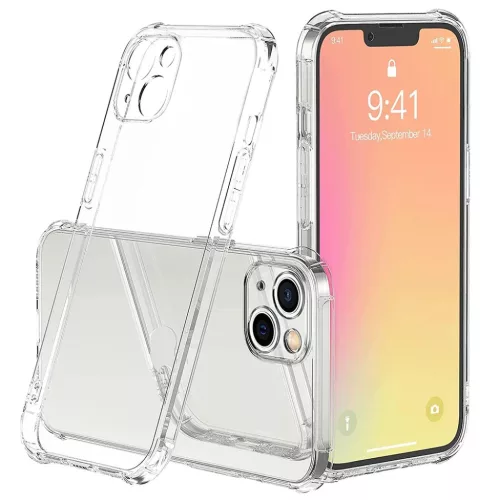 Techsuit - Ütésálló Átlátszó Szilikon - iPhone 16 - Átlátszó tok