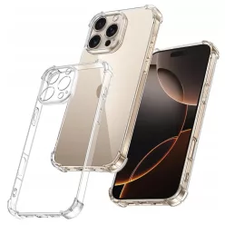   Techsuit - Ütésálló Átlátszó Szilikon Tok - iPhone 16 Pro - Átlátszó tok