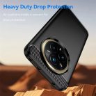 Techsuit - Szénszilikon - Realme 14 Pro+ - Fekete tok