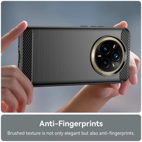 Techsuit - Szénszilikon - Realme 14 Pro+ - Fekete tok