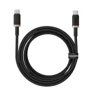 Baseus - Dura Series adatkábel (P10377803U01-02) - MacBookhoz, Type-C, gyorstöltés, PD 100W, 480 Mbps, 2m - Arany/Fekete