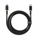 Baseus - Dura Series adatkábel (P10377803U01-02) - MacBookhoz, Type-C, gyorstöltés, PD 100W, 480 Mbps, 2m - Arany/Fekete