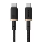 Baseus - Dura Series adatkábel (P10377803U01-02) - MacBookhoz, Type-C, gyorstöltés, PD 100W, 480 Mbps, 2m - Arany/Fekete