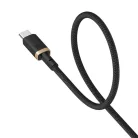 Baseus - Dura Series adatkábel (P10377803U01-02) - MacBookhoz, Type-C, gyorstöltés, PD 100W, 480 Mbps, 2m - Arany/Fekete