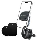 Techsuit - AirFix - Légbefúvóba rögzíthető autós tartó (S3) - fémlemezekkel, mágneses autós tartó N52, 360°-ban forgatható, univerzális - fekete