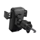Baseus - Vezeték nélküli autós szellőzőrács tartó Wisdom Pro (C40381501123-00) - 15W, 360°, Automatikus tekercs igazítás, LED fény, 7.2 inch - Fekete