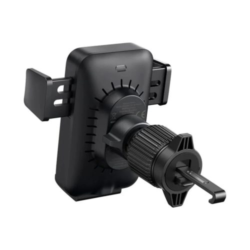 Baseus - Vezeték nélküli autós szellőzőrács tartó Wisdom Pro (C40381501123-00) - 15W, 360°, Automatikus tekercs igazítás, LED fény, 7.2 inch - Fekete