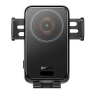 Baseus - Vezeték nélküli autós szellőzőrács tartó Wisdom Pro (C40381501123-00) - 15W, 360°, Automatikus tekercs igazítás, LED fény, 7.2 inch - Fekete