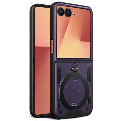 Samsung Galaxy Z Flip7 Lila Techsuit CamGuard Pro tok