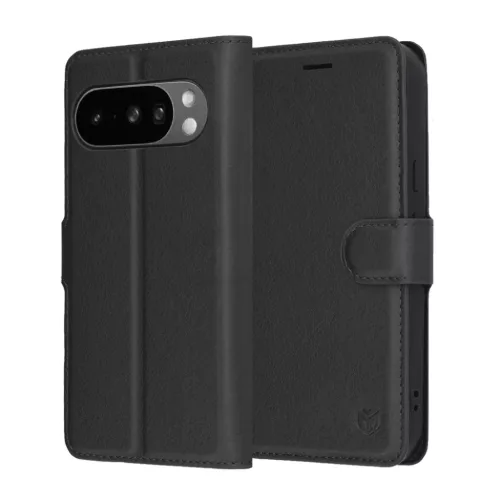 Bőrtok - Techsuit - Google Pixel 10 Pro XL - Fekete. tok