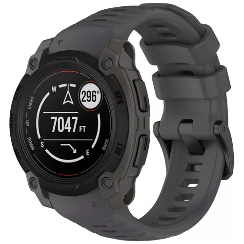 Techsuit - 22mm óraszíj (W076) - Garmin Instinct E 40mm - Szürke