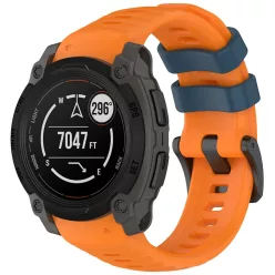   Techsuit - 22 mm-es óraszíj (W076) - Garmin Instinct E 40 mm - Narancssárga