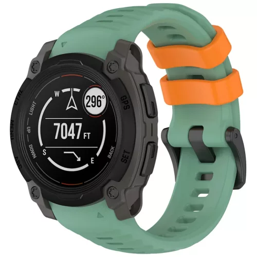 Techsuit - 22 mm-es óraszíj (W076) - Garmin Instinct E 40 mm - menta zöld