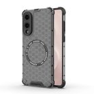 Techsuit - HoneyComb Shield MagSafe - Samsung Galaxy S25 Edge - Fekete tok