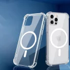 Techsuit - Ütésálló Átlátszó Szilikon MagSafe - Honor X8c - Átlátszó tok