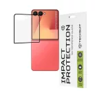 Techsuit - 111D Teljes Fedés / Teljes Ragasztás Üveg - Samsung Galaxy Z Flip7 - Fekete üvegfólia