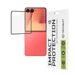   Techsuit - 111D Teljes Fedés / Teljes Ragasztás Üveg - Samsung Galaxy Z Flip7 - Fekete üvegfólia