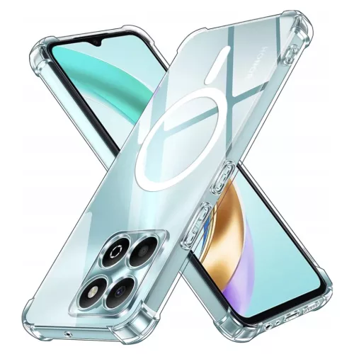 Techsuit - Ütésálló Átlátszó Szilikon MagSafe - Honor X6b - Átlátszó tok