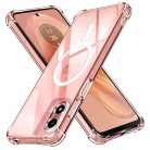 Techsuit - Ütésálló Átlátszó Szilikon MagSafe - Motorola Moto G04 / Moto G04s / Moto G24 / Moto E14 - Átlátszó tok