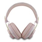 Guess PU 4G Metal Logo ENC Vezeték nélküli Fejhallgató Rózsaszín