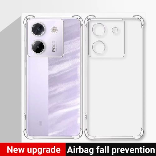 Techsuit - Ütésálló Átlátszó Szilikon - Xiaomi Poco M7 Pro 5G - Átlátszó tok