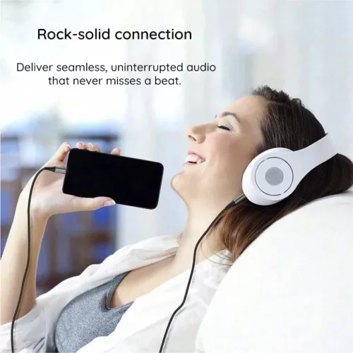 Techsuit - Prémium Kábel Adapter NexaSound (AC17) - Lightning-ról 3,5 mm-es Jack-re, Nylon Fonott + Alumínium Ötvözet, 1m - Szürke