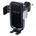 Acefast Autós Tartó Vezeték Nélküli Töltéssel (D39) - Légbeömlőre, Napelemmel, Akkumulátorral, Automatikus Karokkal, 300mAh - Fekete