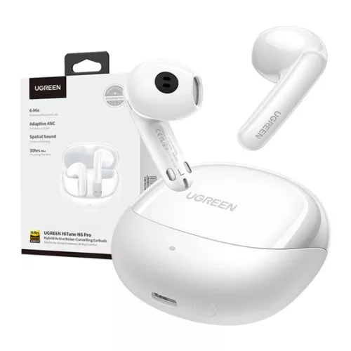 Ugreen HiTune H6 Pro Hybrid Active Noise-Cancelling Earbuds WS203 (white)