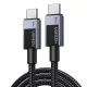 USB-C 2.0 -ról USB-C 2.0-ra Ugreen L524 PD 3A 3m kábel (szürke)