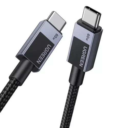 USB-C 2.0 -ról USB-C 2.0-ra Ugreen L524 PD 3A 3m kábel (szürke)