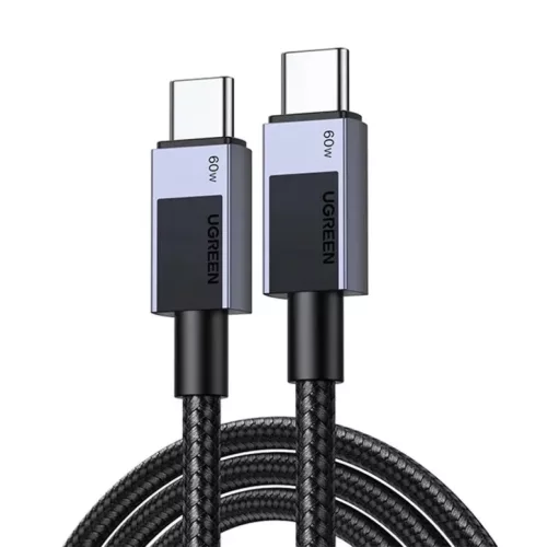 USB-C 2.0-ról USB-C 2.0-ra Ugreen L524 PD 3A 0,5m kábel (szürke)