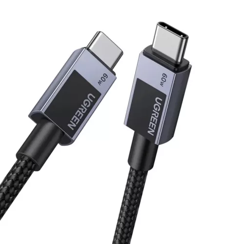 USB-C 2.0-ról USB-C 2.0-ra Ugreen L524 PD 3A 0,5m kábel (szürke)