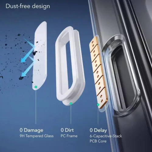 iPhone 16 Pro Átlátszó ESR Klasszikus Hibrid HaloLock tok