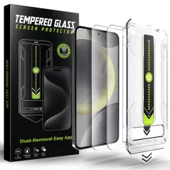   Samsung Galaxy S25 Plus / Galaxy S24 Plus - Techsuit - TitanGlass CrystalHD (2 db) - Átlátszó. üvegfólia