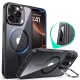 iPhone 16 Pro Átlátszó Fekete ESR Klasszikus Hibrid HaloLock Kitámasztó tok