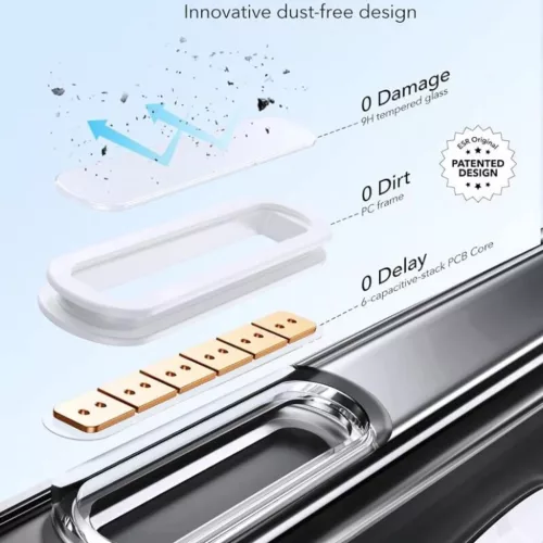 iPhone 16 Pro Matt Fekete ESR Klasszikus Hibrid HaloLock Kitámasztós Tok