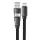 Acefast Type-C to USB Gyors Töltés Adatkábel (C13-05), Type-C, 60W, 3A, Hajlításálló, Rövid Kialakítás, 0.2m - Fekete