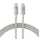 Baseus - Adatkábel Type-C, Gyors töltés, PD100W, 480Mbps, E-Mark Smart Chip, 1m - Galaxy Titanium Gold