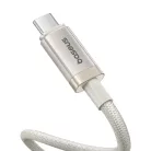 Baseus - Adatkábel Type-C, Gyors töltés, PD100W, 480Mbps, E-Mark Smart Chip, 1m - Galaxy Titanium Gold