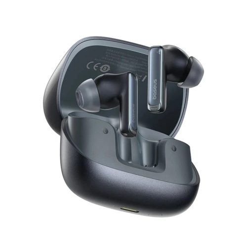 Baseus - Vezeték nélküli fülhallgatók M2s Ultra (A00074101123-00) - Igazán vezeték nélküli, Bluetooth 5.4, 4-mikrofon zajcsökkentés, intelligens kijelző - Fekete