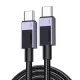Ugreen L512 USB-C - USB-C kábel, 100W, 5A, 2m (fekete)