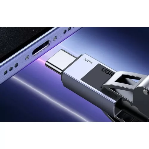 Ugreen L512 USB-C - USB-C kábel, 100W, 5A, 2m (fekete)