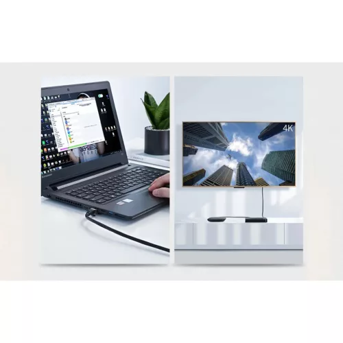 UGREEN NW107 Ethernet RJ45 kábel, Cat.7, STP, 1m (fekete)