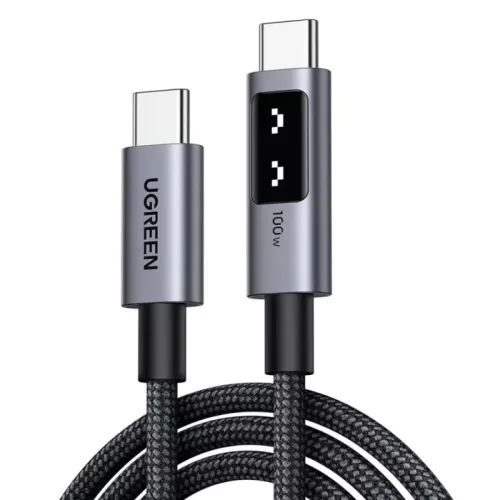 USB-C to USB-C Kábel UGREEN L509, 100W, 5A, 2m, Szürke