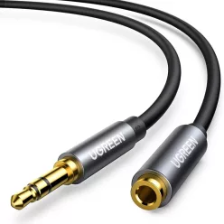  Ugreen AV118 10538 kábel 3.5 mm mini jack (férfi) / 3.5 mm mini jack (női) 5m - ezüst