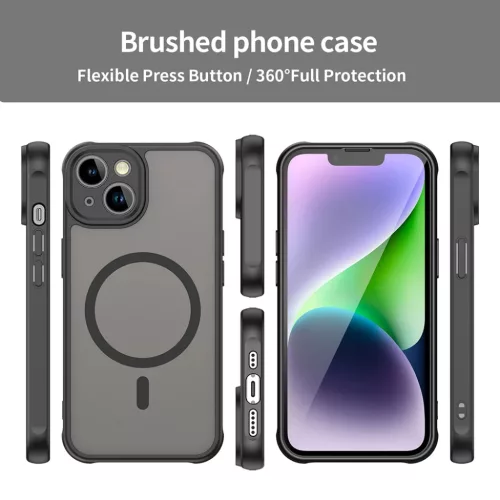 iPhone 13 tok - Techsuit - HaloFrost II MagSafe - Fekete