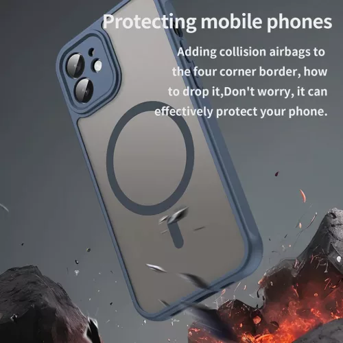 iPhone 11 Techsuit - HaloFrost II MagSafe - Navy Blue tok