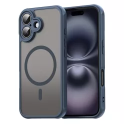   Techsuit - HaloFrost II MagSafe - iPhone 16 - Tengerészkék tok